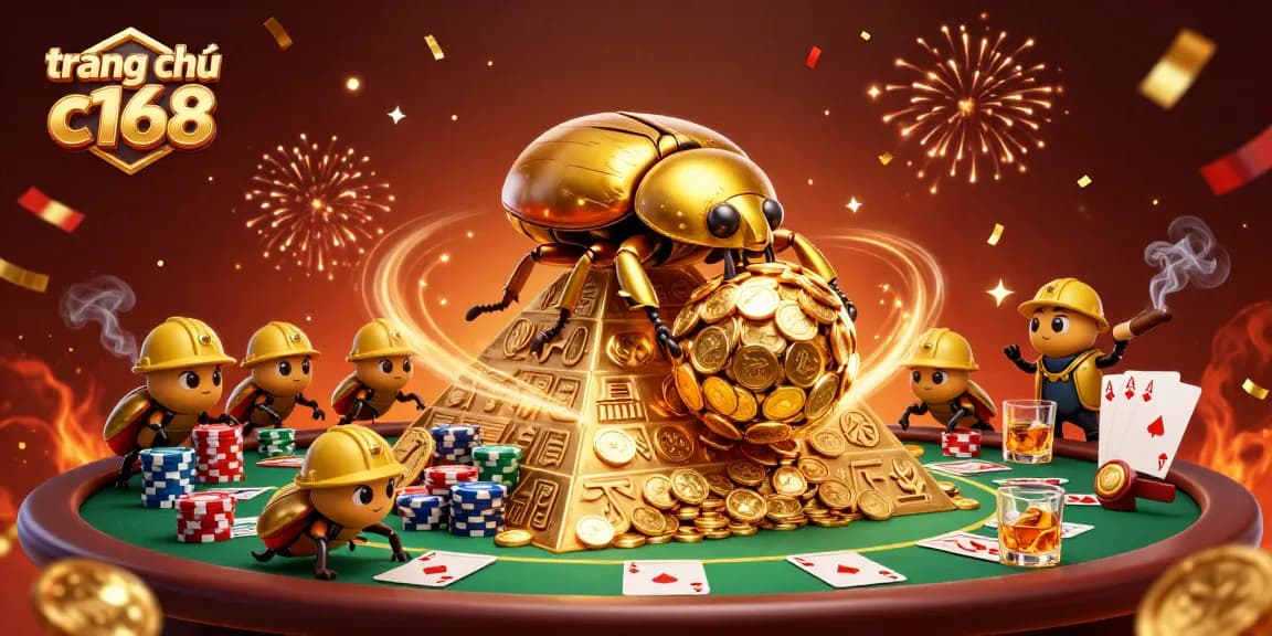 Experience the thrill of gaming on trang chủ c168 with vibrant 3D illustrations and exciting casino elements.