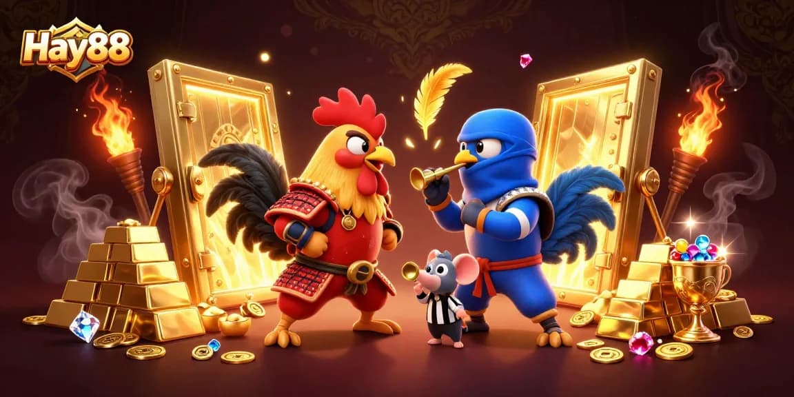 Experience thrilling rooster battles at Hay88, highlighting dynamic standoffs and jackpot treasures.