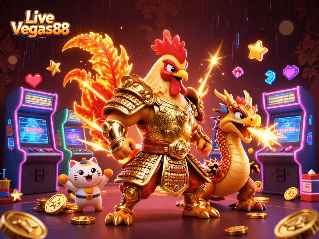 Experience thrilling moments with Live Vegas88's exciting slot games and vibrant characters.