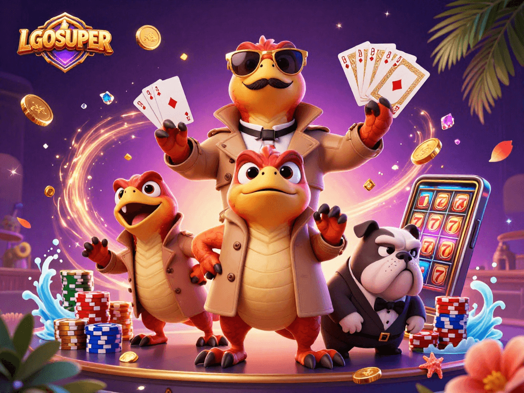 Experience the excitement of LGOSUPER as raptors attempt to sneak into a VIP casino lounge.