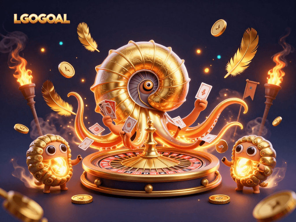 Experience thrilling gameplay at LGOGOAL with vibrant casino elements and immersive 3D characters.