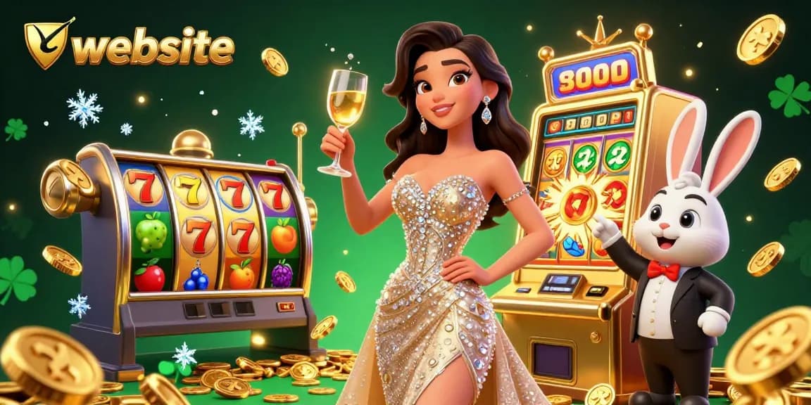 Spin the jackpot with an exciting casino website featuring vibrant graphics and animated elements.