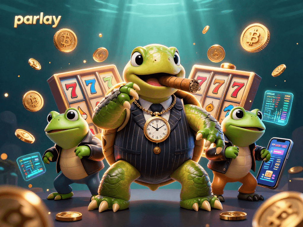 Experience winning strategies with parlay gains in a vibrant casino scene.