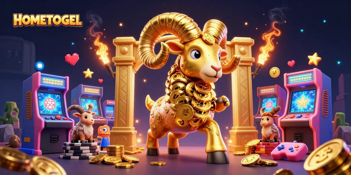 Experience thrilling gameplay with HOMETOGEL's vibrant 3D casino illustration featuring dynamic gaming elements and exciting visuals.