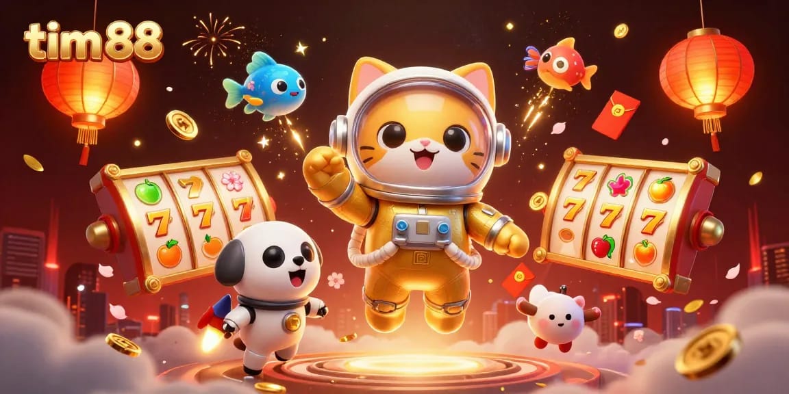Experience the excitement of tim 88 with a cosmic casino adventure featuring alien elements and lucky symbols.