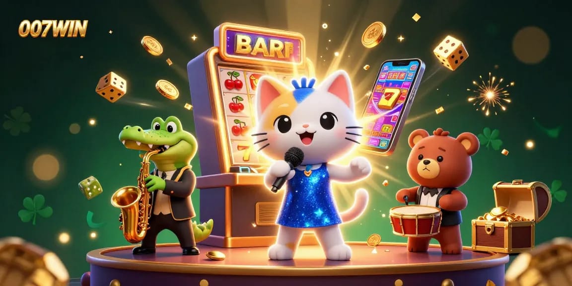 Experience thrilling gaming moments with 007WIN's vibrant and dynamic casino scene featuring a lively performance.
