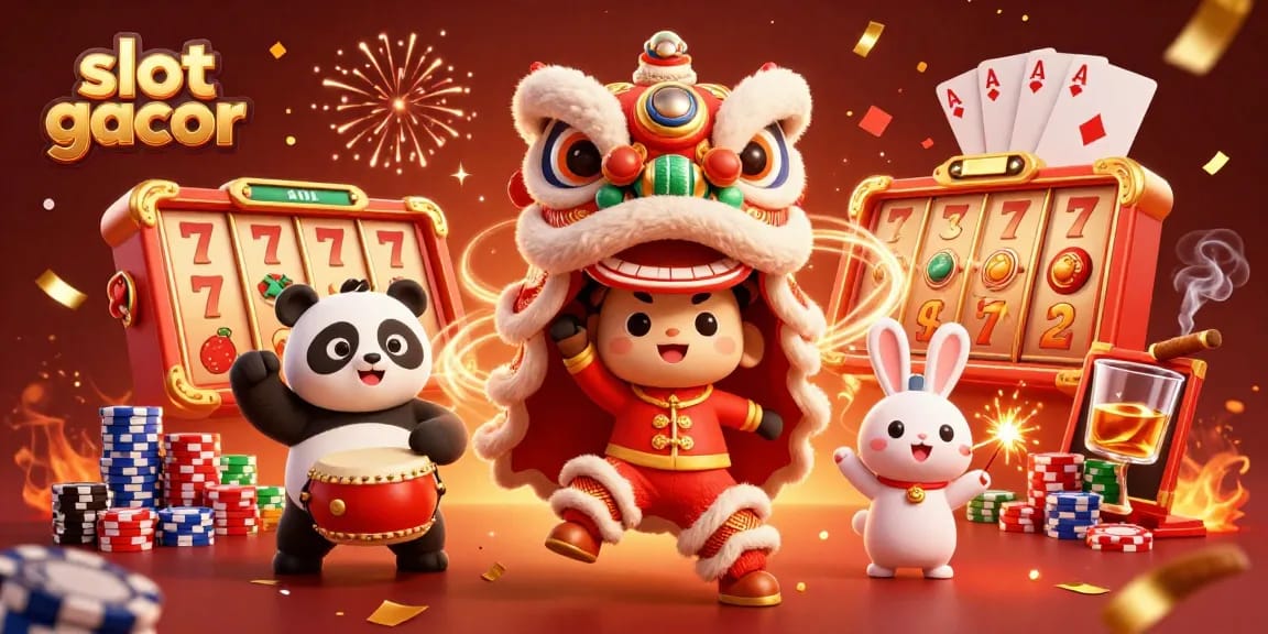 Ikuti keseruan aksi slot gacor dengan karakter yang cerah dan dekorasi meriah.