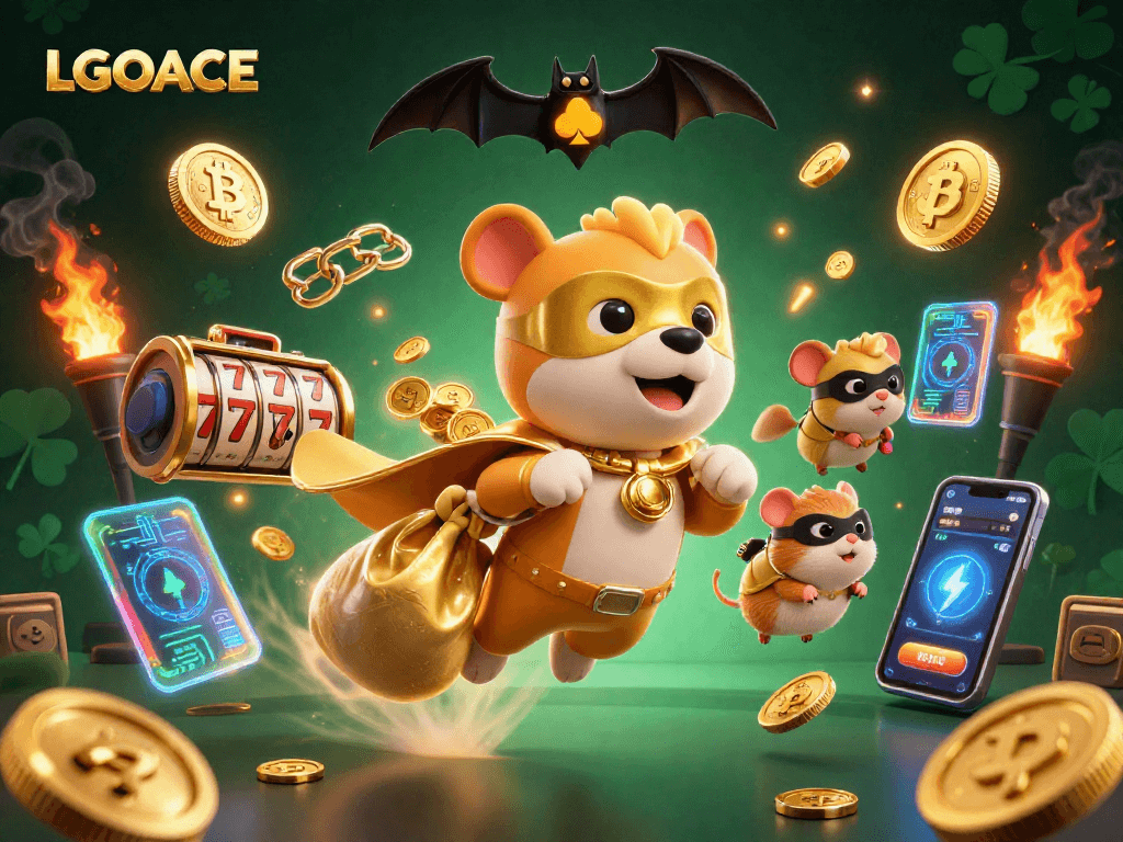 Engage with LGOACE by playing exciting slot games featuring superhero elements and gold coins.