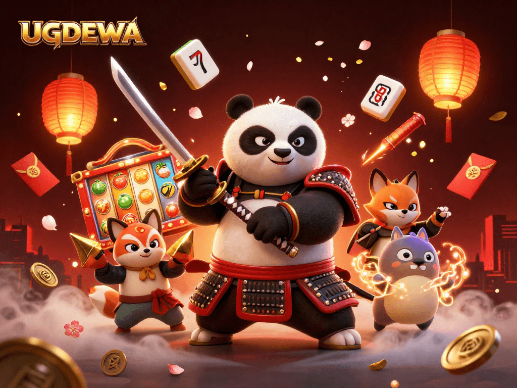 Experience thrilling UGDEWA gameplay with vibrant 3D characters and dynamic casino elements.