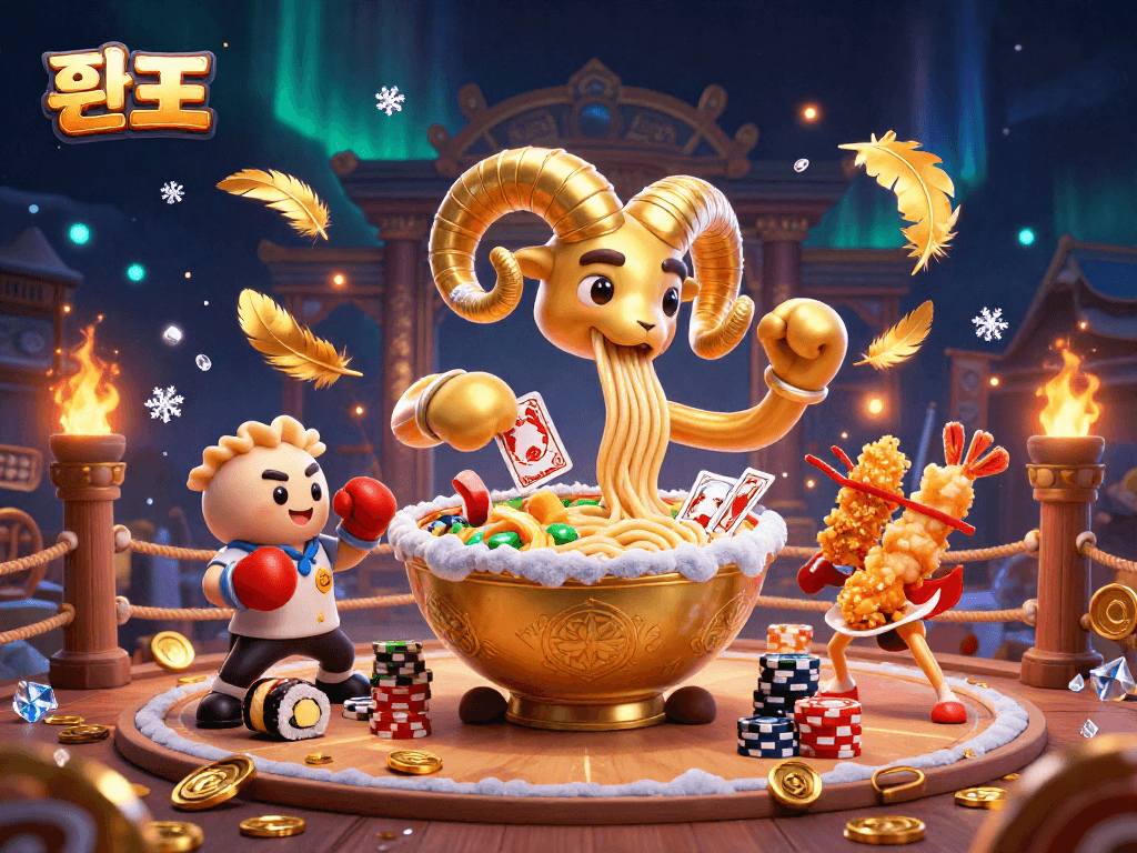 Engage in 롤토토 with vibrant characters and dynamic betting elements in a lively casino scene.