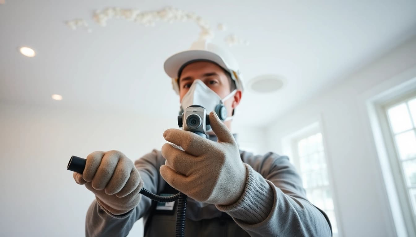 Learn how much does spray foam removal cost with a contractor demonstrating the process.