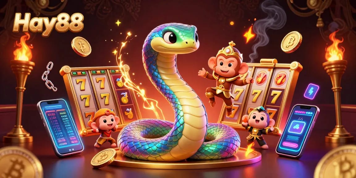 Experience thrilling jackpots and crypto excitement with Hay88's vibrant 3D casino scene.