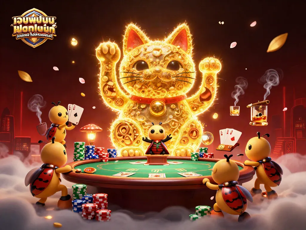 การเล่นใน เว็บพนันออนไลน์ เว็บตรงไม่ผ่านเอเย่นต์ ด้วย Lucky Cat ที่มีสัญลักษณ์คาสิโน