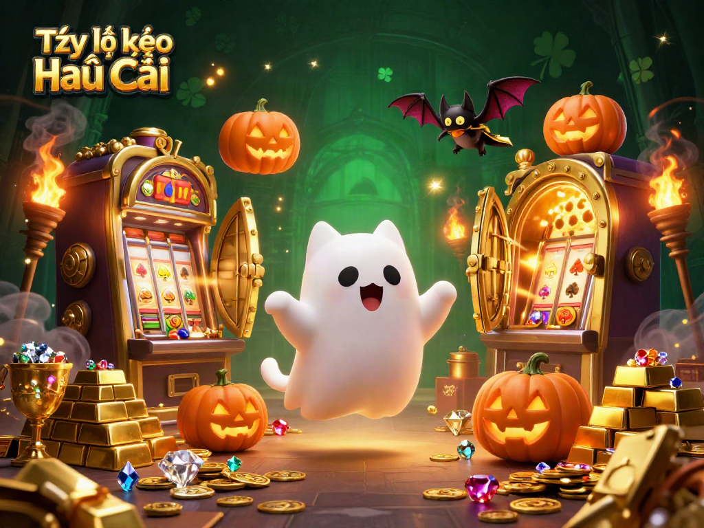 Engage with the latest Tỷ lệ kèo nhà cái illustration featuring a friendly ghost cat in a casino setting.
