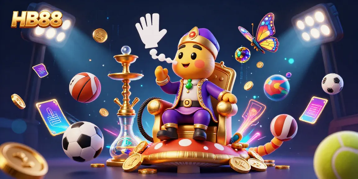 Experience thrilling gameplay at HB88 with a 3D casino illustration representing dynamic elements.