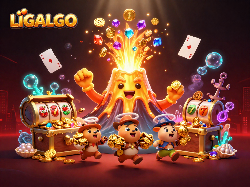 Experience the thrill of LIGALGO's vibrant digital gaming world with treasure and excitement.