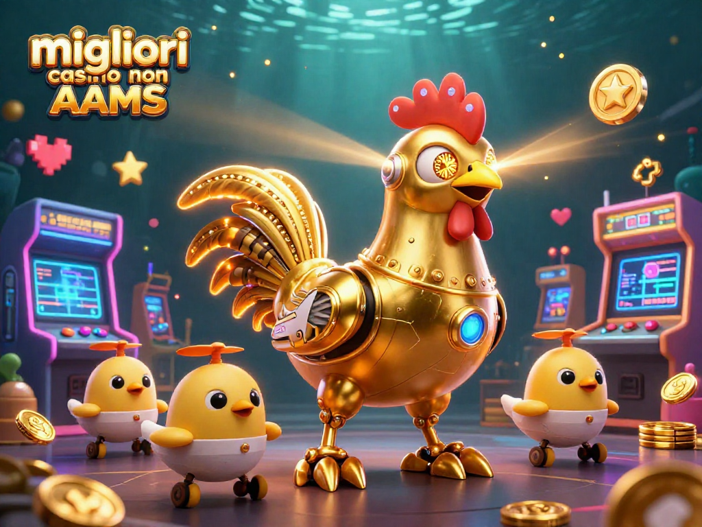 Scopri i migliori casino non AAMS con il robot dorato che incide motivi d'oro e droni seguaci.