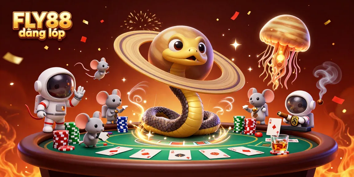 Engage with FLY88 đăng nhập by placing bets in a vibrant 3D cosmic casino environment.