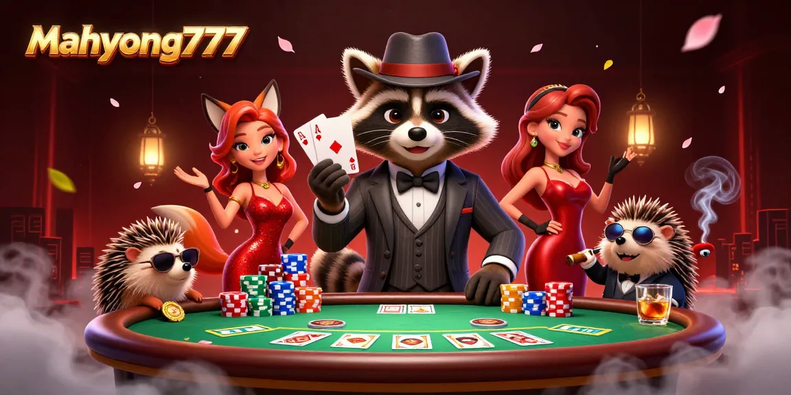 Experience thrilling gameplay with mahyong777 through this vibrant gambling scene featuring rich casino elements.