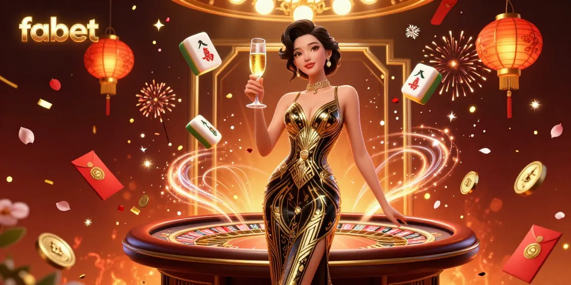 Experience thrilling online gaming with fabet, featuring elegant casino elements and a luxurious atmosphere.