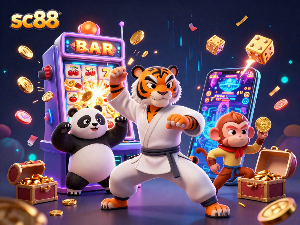 Engage with sc88 as the kung fu master shares slot machine jackpot inspiration with playful disciples.