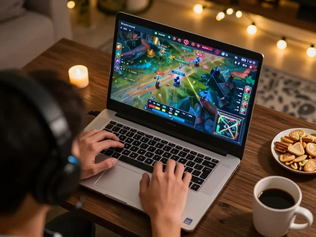 Gamers playing mantra88 online casino games at home, showcasing excitement and strategic gameplay.