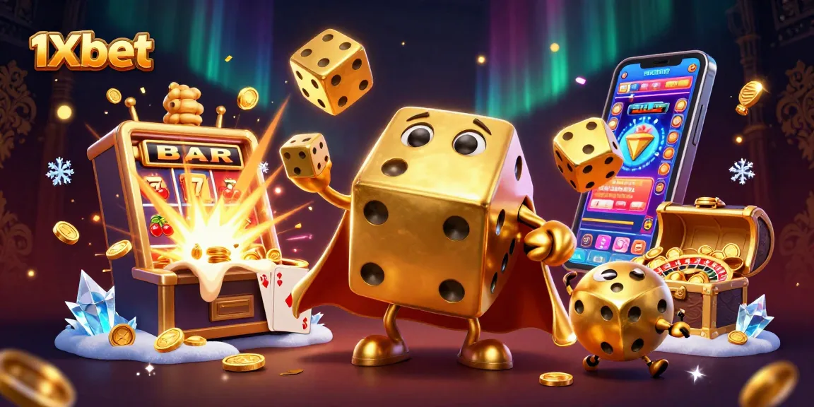 1xbet ile slot makinesi ve altın zarların hareketli sahnesinde kazanç şansını artır!
