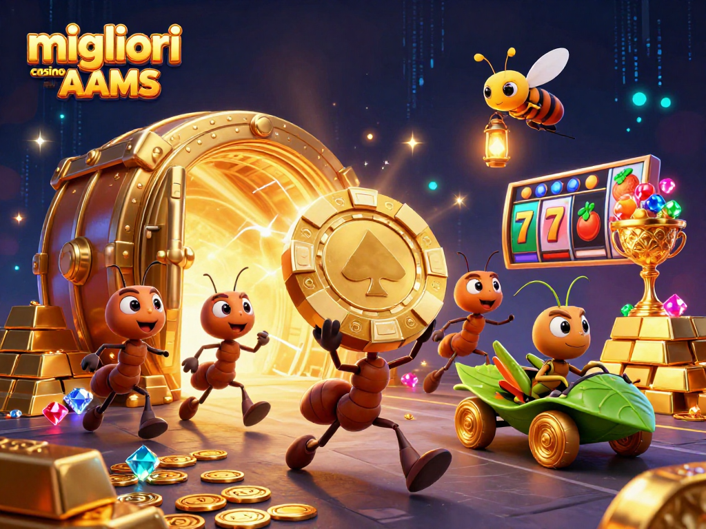 Vivi l'azione ai migliori casino non AAMS con divertenti personaggi e tesori scintillanti.