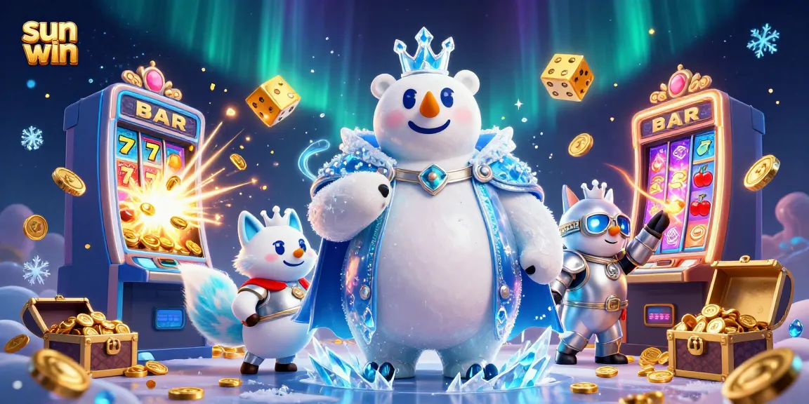 Engage with sun win jackpots and excitement in this vibrant casino illustration.