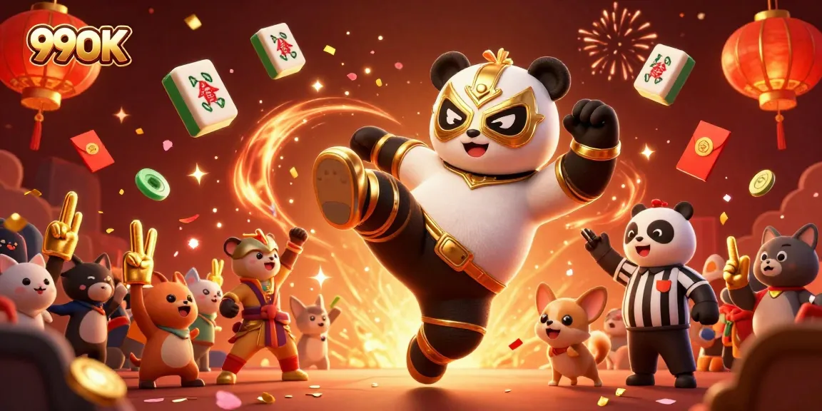 Experience the excitement of 99OK with animated characters engaged in thrilling casino activities.