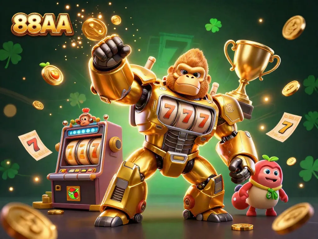 Experience thrilling gameplay at 88AA with a powerful gorilla mech and dynamic gambling elements together