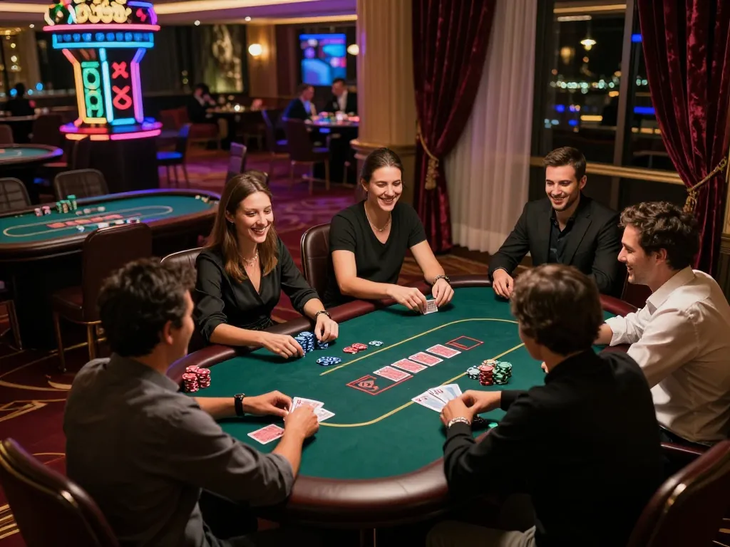 Experience the thrill of F168 casino poker with players engaged in exciting gameplay.