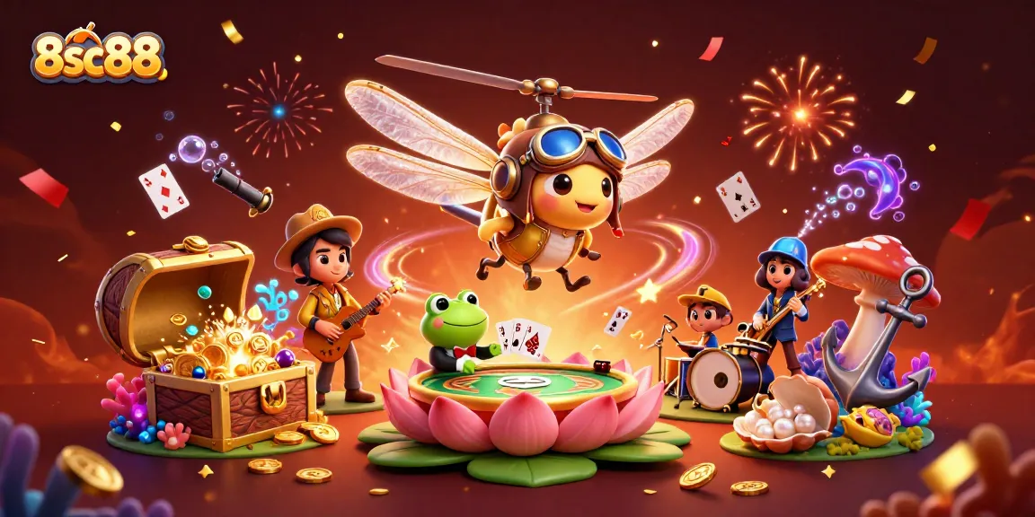 Experience thrilling gameplay at 8sc88 with vibrant casino elements and exciting characters.