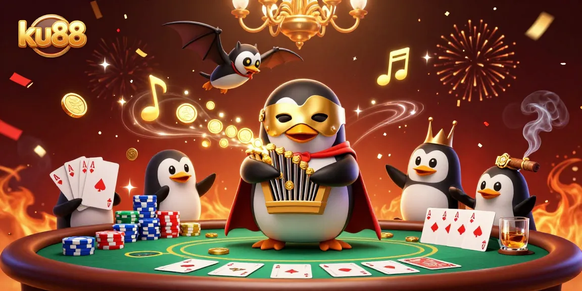 Unleash your luck at ku88 with a vibrant casino scene filled with thrilling poker action.