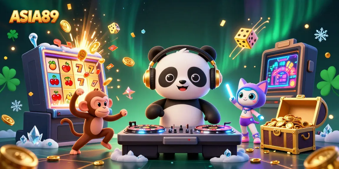 Experience the vibrant casino atmosphere of ASIA89 with thrilling characters and dynamic gaming elements.