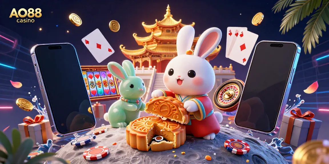 Experience thrilling moments at AO88 casino, with vibrant 3D characters and animated gaming elements.