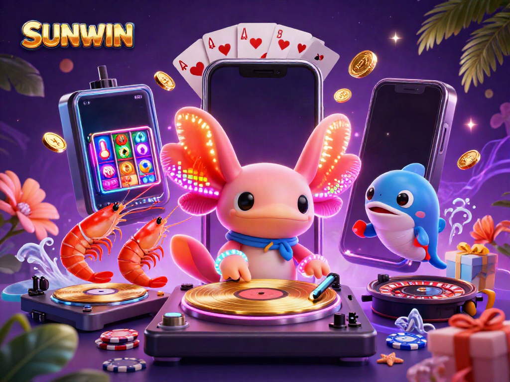 SUNWIN invites players to immerse in vibrant casino scenes featuring unique characters and exciting game elements.