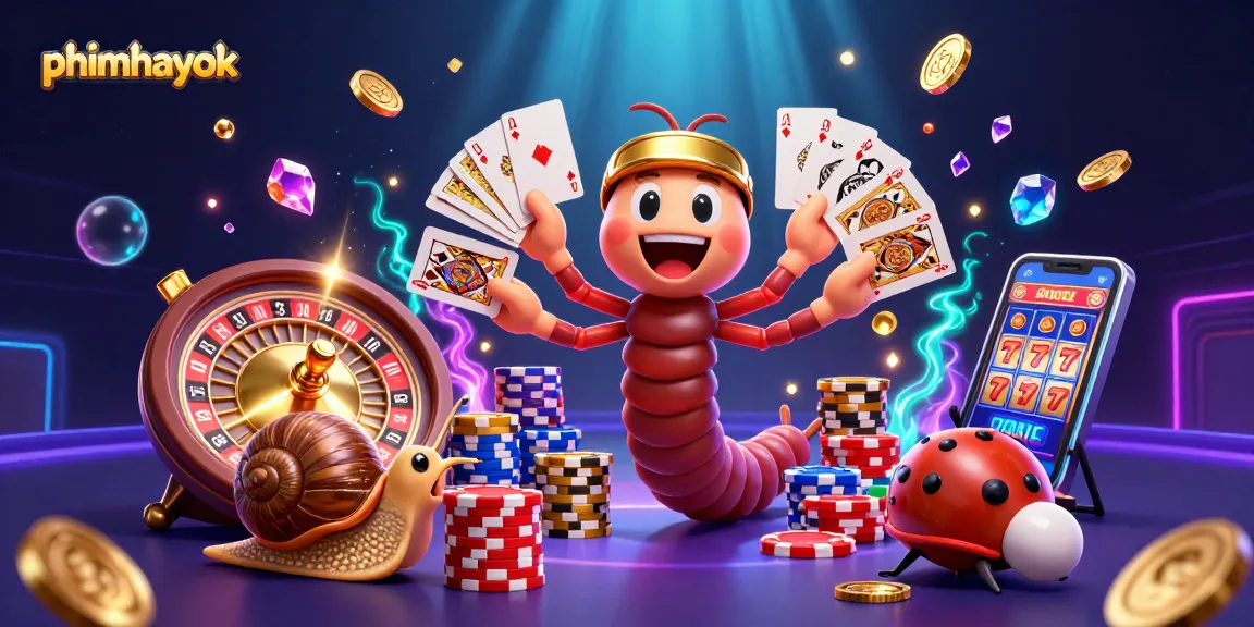 Engage with thrilling gambling action on phimhayok featuring a vibrant 3D casino scene.