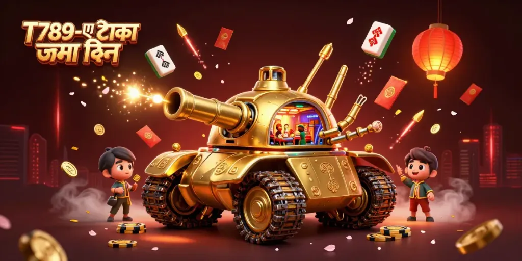 T789-এ টাকা জমা দিন with a golden beetle casino tank amidst vibrant 3D elements and festive decorations.