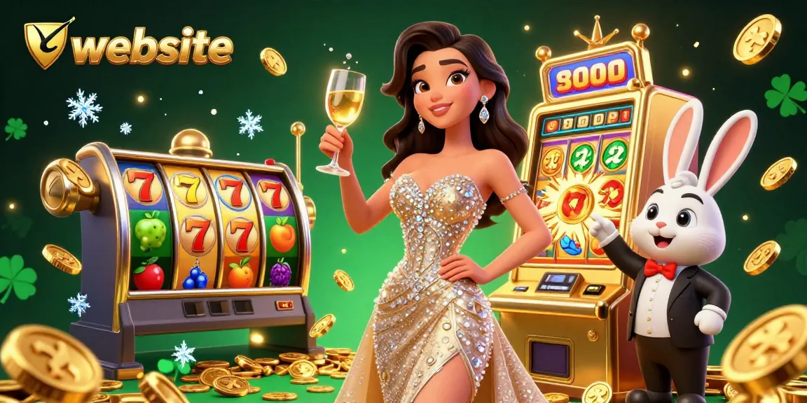 Spin the jackpot with an exciting casino website featuring vibrant graphics and animated elements.
