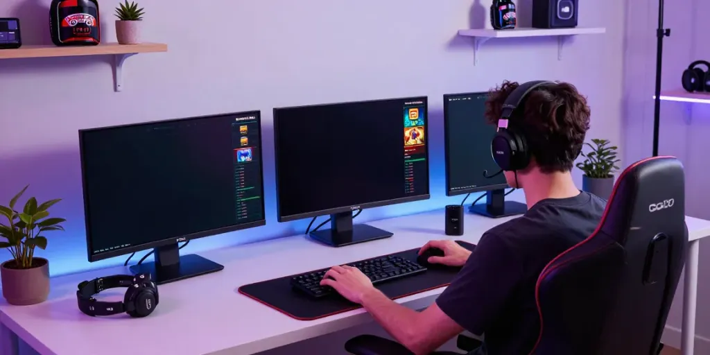 Engaging gaming experience on Bro138 platform, showcasing vibrant slot graphics and user interaction.