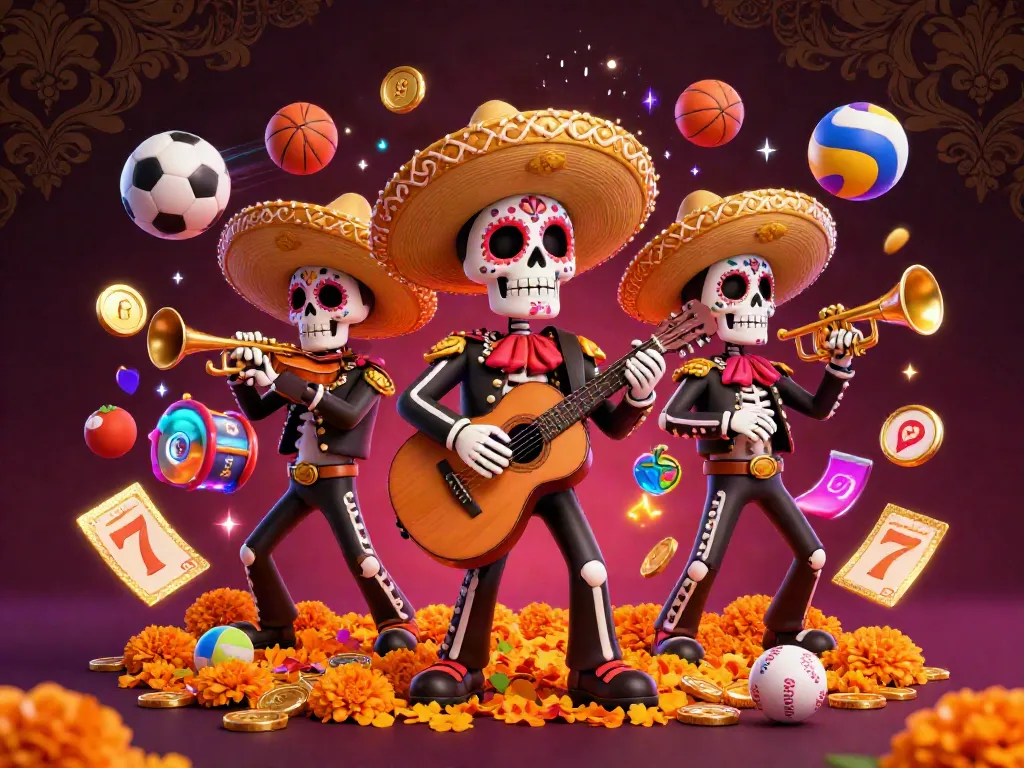 Experience thrilling gameplay at IDCASH88 with our dynamic mariachi-themed slot illustration.