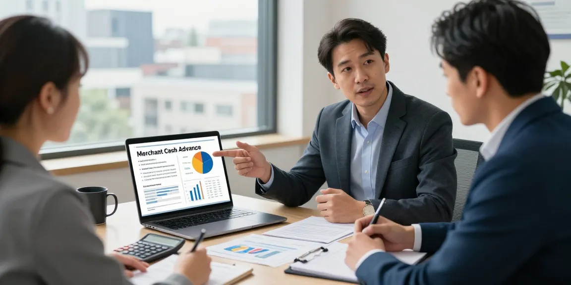 Business consultation on uk merchant cash advance with financial advisor and small business owner