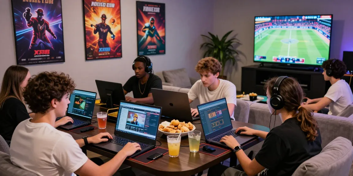 Players enjoying online gaming on the XX88 platform in a vibrant lounge atmosphere.