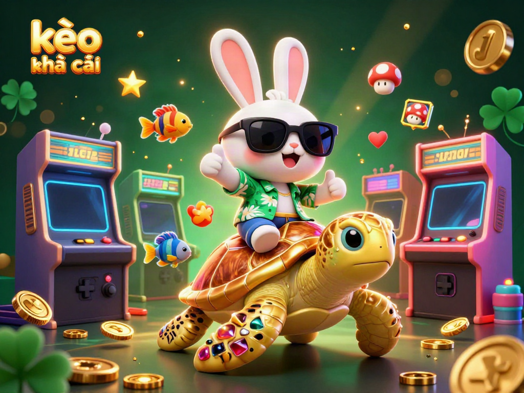 Experience kèo nhà cái in a vibrant 3D scene with charming characters and game elements.