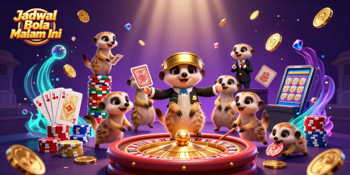 Engage with Jadwal Bola Malam Ini as meerkats run an exciting casino operation filled with vibrant game elements.