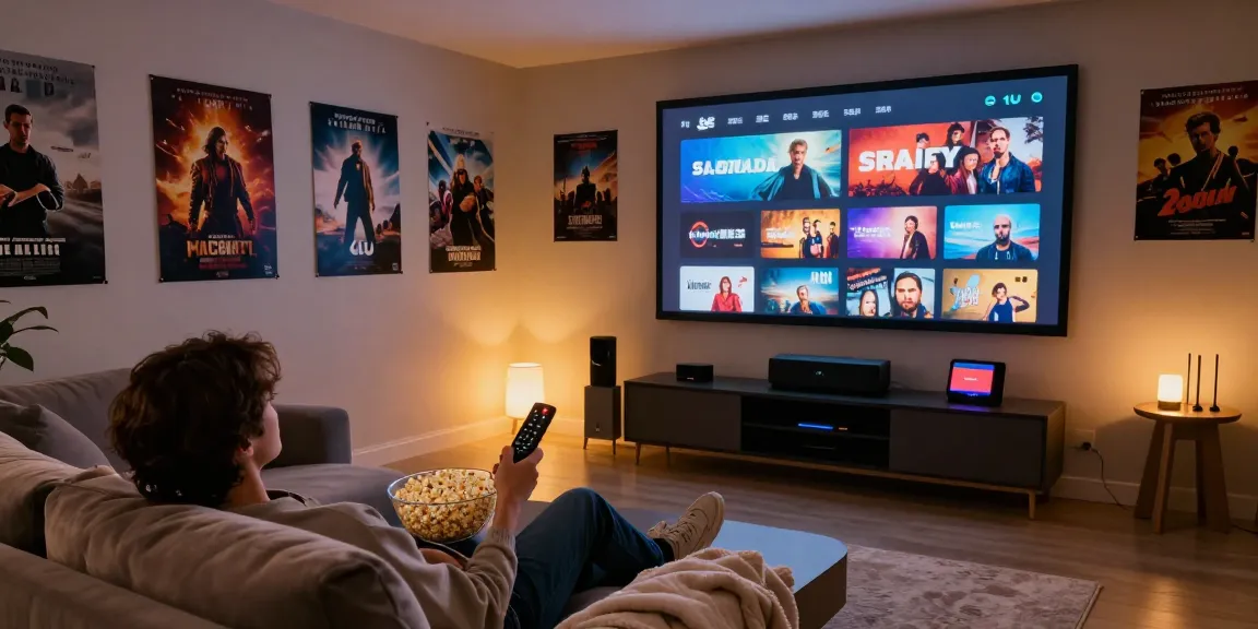 Enjoying the latest releases on movie 4u in a cozy home theater