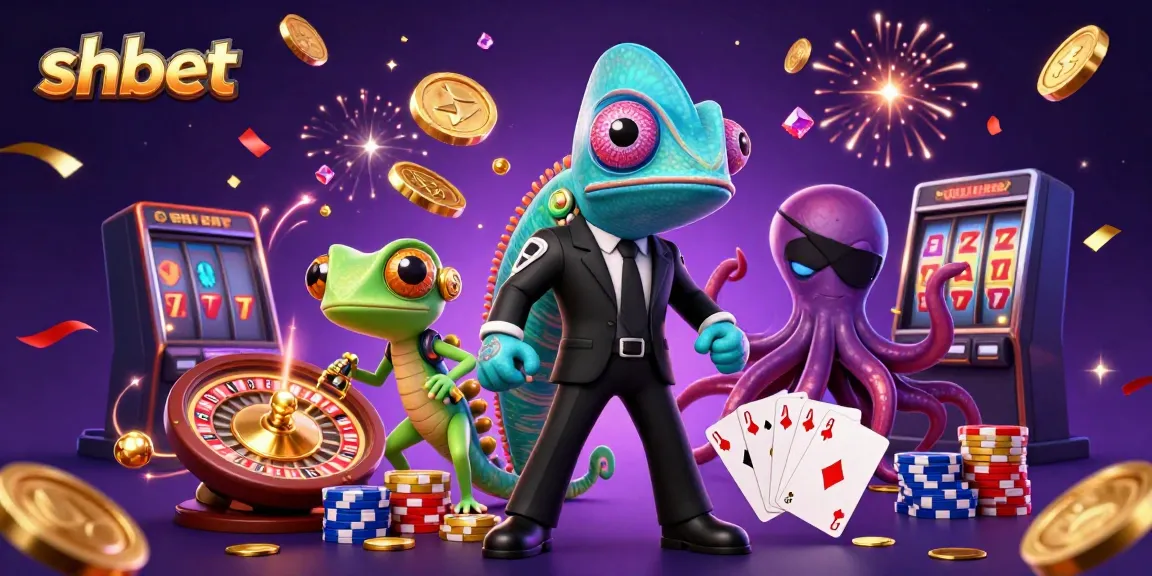 Engage with shbet at an exciting casino scene featuring characters and vibrant gameplay elements.