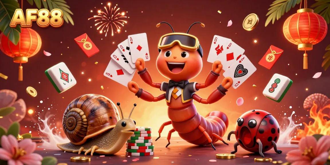 Experience thrilling gameplay at AF88 with an exciting cartoon casino scene filled with vibrant elements.
