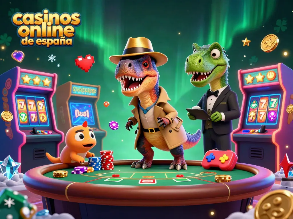 Disfruta de emocionantes juegos en casinos online de España con velociraptor de cartón en blackjack.